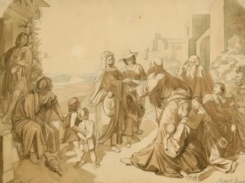 1824-Max von Menz - L'addio di Ruth a Noemi, 1848
